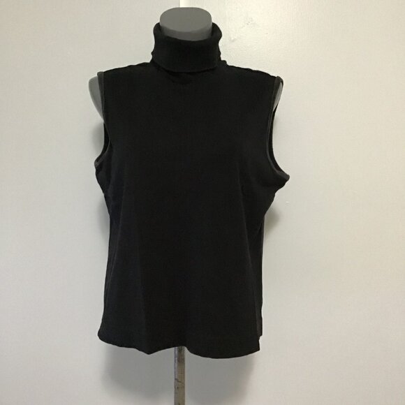 TOGO Black Sleeveless Turtleneck Size XL - Picture 1 of 11
